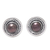 Cultured pearl stud earrings, 'Perfect Shield' - Sterling Silver Stud Earrings with Brown Cultured Pearls thumbail