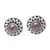 Cultured pearl stud earrings, 'Magical Glam' - Cultured Pearl and Sterling Silver Stud Earrings from Bali thumbail