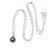 Cultured pearl pendant necklace, 'Petite Glam' - Classic Sterling Silver Pendant Necklace with Cultured Pearl