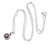Cultured pearl pendant necklace, 'Petite Glam' - Classic Sterling Silver Pendant Necklace with Cultured Pearl