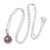 Cultured pearl pendant necklace, 'Petite Chic' - Sterling Silver Pendant Necklace with Round Cultured Pearl