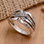 Gewölbter Ring aus Sterlingsilber - Polierter traditioneller gewölbter Ring aus Sterlingsilber aus Bali