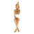 Wood sculpture, 'My Time' - Hand-Carved Semi-Abstract Suar Wood Sculpture of Woman thumbail