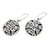 Sterling silver dangle earrings, 'Stringing Memories' - Sterling Silver Dangle Earrings with Leaf Motif from Bali