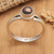 Cultured pearl solitaire ring, 'Petite Glam' - Sterling Silver Solitaire Ring with Cultured Pearl from Bali