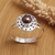 Cultured pearl single-stone ring, 'Fabulous Flair' - Sterling Silver Single Stone Ring with Brown Cultured Pearl