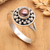 Cultured pearl single-stone ring, 'Magical Glam' - Sterling Silver Single Stone Ring with Cultured Pearl