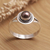 Cultured pearl single-stone ring, 'Perfect Shield' - Cultured Pearl & Sterling Silver Single Stone Ring from Bali