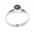 Cultured pearl solitaire ring, 'Petite Chic' - Sterling Silver Solitaire Ring with Brown Cultured Pearl (image 2c) thumbail