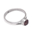 Cultured pearl solitaire ring, 'Petite Chic' - Sterling Silver Solitaire Ring with Brown Cultured Pearl