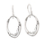 Sterling silver dangle earrings, 'Tropical Oval' - Traditional Oval-Shaped Sterling Silver Dangle Earrings