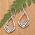 Sterling silver dangle earrings, 'Majestic Bamboo' - Bamboo-Themed Traditional Sterling Silver Dangle Earrings (image 2) thumbail