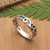 Sterling silver band ring, 'Liberation' - Vine-Themed Sterling Silver Band Ring in a Polished Finish (image 2) thumbail