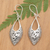 Sterling silver dangle earrings, 'Classic Enchantment' - Traditional Geometric Sterling Silver Dangle Earrings (image 2) thumbail
