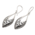 Sterling silver dangle earrings, 'Classic Enchantment' - Traditional Geometric Sterling Silver Dangle Earrings (image 2b) thumbail