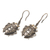 Gold-accented sterling silver dangle earrings, 'Ladybug's Grace' - 18k Gold-Plated Sterling Silver Ladybug Dangle Earrings