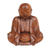 Wood sculpture, 'Meditative Bhiksu' - Hand-Carved Suar Wood Bhiksu Monk Sculpture from Indonesia thumbail