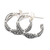 Sterling silver half-hoop earrings, 'In Your Eyes' - Sterling Silver Half-Hoop Earrings Made in Bali