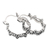 Sterling silver hoop earrings, 'Love Medley' - Sterling Silver Hoop Earrings with Oxidized Finish from Bali