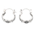 Sterling silver hoop earrings, 'Beauty Inside' - Sterling Silver Hoop Earrings Made in Bali