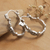 Sterling silver hoop earrings, 'Beauty Inside' - Sterling Silver Hoop Earrings Made in Bali