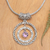 Amethyst pendant necklace, 'Hypnotic Purple' - 925 Silver Pendant Necklace with Dangling Amethyst Stone (image 2) thumbail