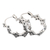 Sterling silver hoop earrings, 'Perfect Rhombus' - Geometric-Themed Sterling Silver Hoop Earrings from Bali