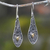 Gold-accented dangle earrings, 'Papaya Enchantment' - 18k Gold-Accented Sterling Silver Papaya Dangle Earrings (image 2) thumbail