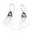 Sterling silver dangle earrings, 'Modernity Wings' - Modern Sterling Silver Dangle Earrings with Geometric Style thumbail