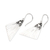 Sterling silver dangle earrings, 'Modernity Wings' - Modern Sterling Silver Dangle Earrings with Geometric Style (image 2b) thumbail