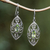 Pendientes colgantes de filigrana de peridoto - Aretes colgantes de filigrana de plata esterlina con joyas de peridoto