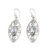 Blue topaz filigree dangle earrings, 'Loyalty Eyes' - Sterling Silver Filigree Dangle Earrings with Blue Topaz