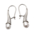 Cultured pearl drop earrings, 'Pearly Sophistication' - Polished Sterling Silver Drop Earrings with White Pearls thumbail