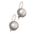 Cultured pearl drop earrings, 'Marine Grace' - Traditional Sterling Silver Drop Earrings with Grey Pearls