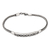 Men's sterling silver pendant bracelet, 'Truehearted' - Men's Sterling Silver Pendant Bracelet Crafted in Bali