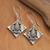 Sterling silver dangle earrings, 'Winterly Forest' - Baroque-Inspired Leafy Sterling Silver Dangle Earrings