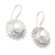 Aretes colgantes de perlas cultivadas - Aretes colgantes modernos de plata esterlina con perlas cultivadas