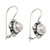 Cultured pearl drop earrings, 'Dignity Star' - Star-Themed Grey Cultured Pearl Drop Earrings from Bali