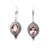 Amethyst drop earrings, 'Virtue of the Wise' - Traditional Sterling Silver Drop Earrings with Amethyst Gems