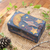 Caja decorativa de madera - Caja Decorativa de Madera de Suar Pintada a Mano con Escena Nocturna