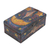 Caja decorativa de madera - Caja Decorativa de Madera de Suar Pintada a Mano con Escena Nocturna