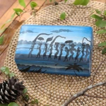Wood decorative box, 'Melasti Morning' - Painted Melasti-Inspired Suar Wood Decorative Box in Blue