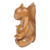 Wood statuette, 'Prudent Master' - Hand-Carved Polished Suar Wood Squirrel Statuette from Bali (image 2c) thumbail