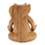 Wood statuette, 'Prudent Master' - Hand-Carved Polished Suar Wood Squirrel Statuette from Bali (image 2e) thumbail