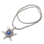 Cultured Mabe pearl pendant necklace, 'Charming Starfish' - Silver Starfish Pendant Necklace with Cultured Mabe Pearl