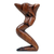 Holzskulptur, 'Show My Beauty' - Handgeschnitzte Suar-Holzskulptur einer tanzenden Frau