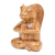 Wood sculpture, 'Praying Squirrel' - Hand Carved Wood Sculpture of Praying Squirrel from Bali (image 2b) thumbail