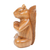 Wood sculpture, 'Praying Squirrel' - Hand Carved Wood Sculpture of Praying Squirrel from Bali (image 2c) thumbail