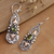 Gold-accented peridot dangle earrings, 'Flaming Fortune' - 18k Gold-Accented Dangle Earrings with Natural Peridot Gems (image 2) thumbail