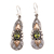 Gold-accented peridot dangle earrings, 'Flaming Fortune' - 18k Gold-Accented Dangle Earrings with Natural Peridot Gems thumbail